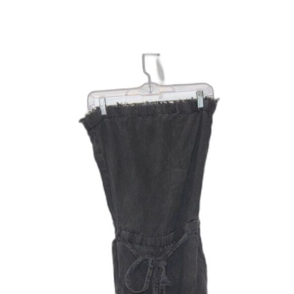 ANTHROPOLOGIE Cloth and Stone Wide Leg Cropped Jumpsuit Strapless in Medium - Picture 5 of 10